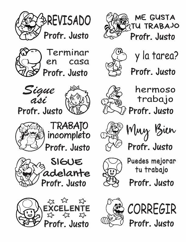 Kit 12 sellos Personalizado