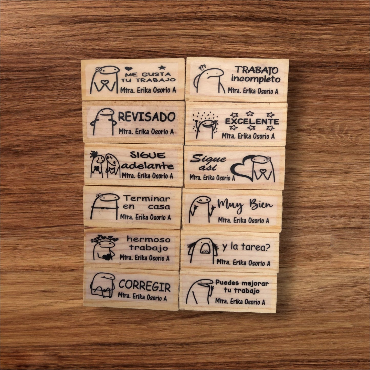 Kit 12 sellos Personalizado