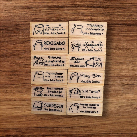 Kit 12 sellos Personalizado
