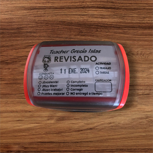 Fechador autoentintable 6x4 cm